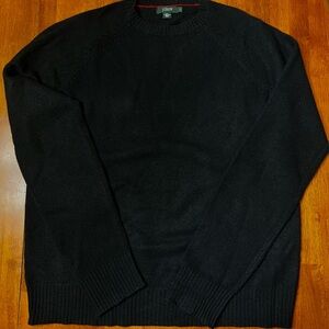 J. Crew Men's Classic Black Crewneck Sweater